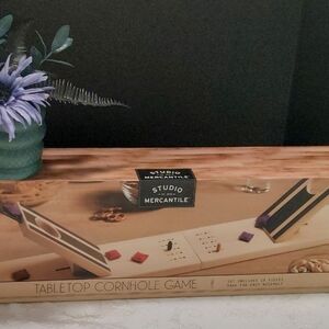 Wood Tabletop Cornhole Game Studio Mercantile 18 Pieces New (Open box)